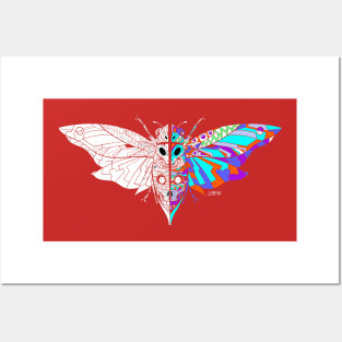 monster moth ecopop cicada bug art Posters and Art